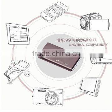 High Quality 10000mah Power Bank Alu Body, 10000mah Power Bank CE/ROSH/FCC, Silver Alu Power Bank photo-3