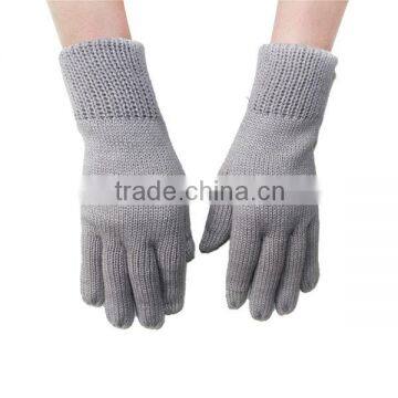 Winter Custom Fashion Knitted Computer Gloves With Touch Screen