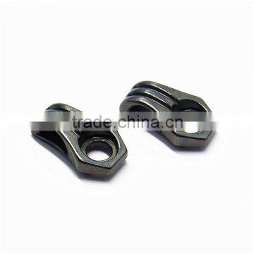 Custom Metal Gunmetal Shoe Lace Hook With Eyelets