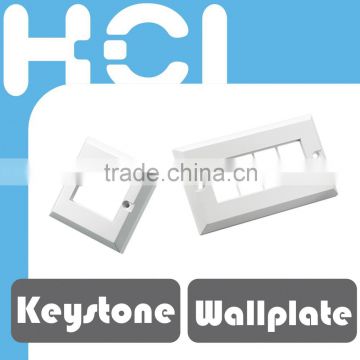 RJ45 Keystone Single or Dual Gang Wall Plate Frame