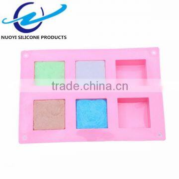6 Cavities Square Shape Hand Made Soap Mold photo-4