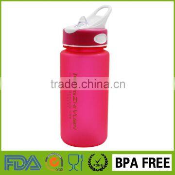 Outdoor Sports Shaker Plastic Drinking Cups Bpa Free Water Bottle with Straw