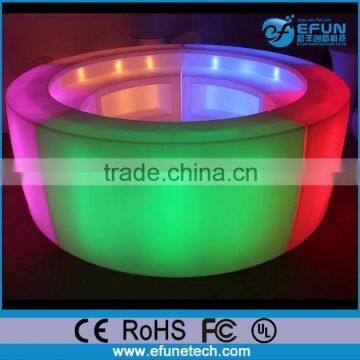 Rechargeable rgb color LED bar furniture,beach event club outdoor bar counter