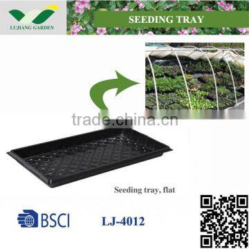 Flat plastic nursery seedling tray / plant seed trays / vagetable seed tray LJ-4012