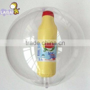 3D with ball insert inflatable new design pvc ball with custom logo printed for promotional gifts