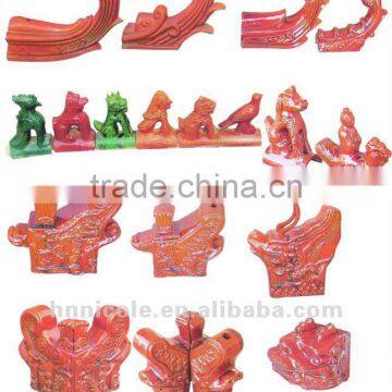 Chinese dragon lightweight ceramic tiles roofing for roof ridge decoration