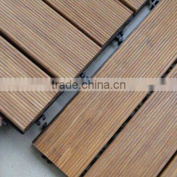 Outdoor kitchen room Hard Bamboo Flooring with plastic