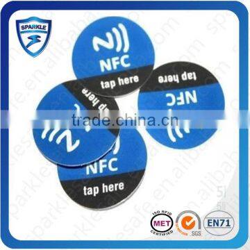 printable nfc rfid keychian ntag203 chip logo printing