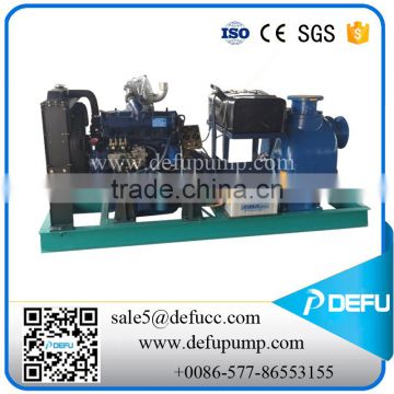 self priming oil pump with diesel engine