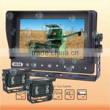 7 inch Lcd Split waterproof Monitor farm tractor camera system