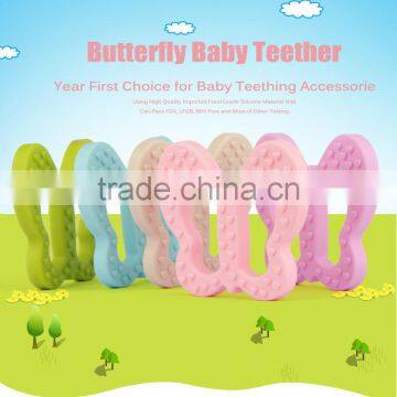 80*63*9.5mm teething toy insect silicone teether