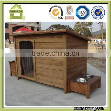 Wooden Outdoor Flat Roof Dog Kennel photo-6