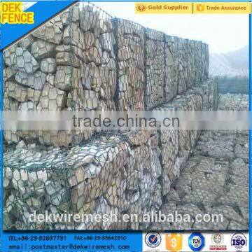 Rock galvanized wire basket/maccaferri gabion/stone cage