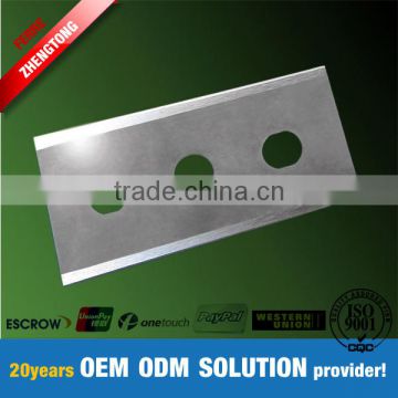 Three hole utility knife, carbide blade for plastic film cutting