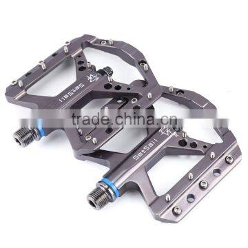 1 Pair SETSAIL 035 Mountain Bike Pedals Suitable for BMX Road Bicycle Fixed Gear With 3 Bearings 9/16 Inches Bicycle Pedals photo-2