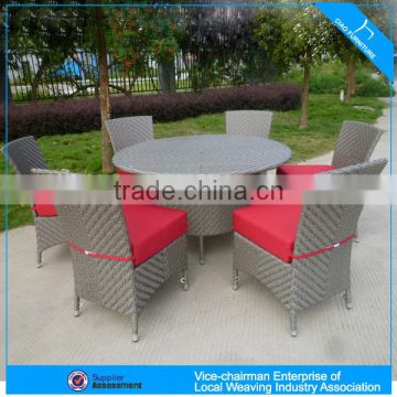 A - malaysia dining round table and chair wicker furnitures setting 170+2050