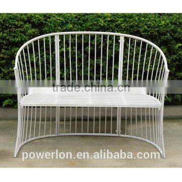 Antique Waterproof Outdoor Wrought Iron Garden Bench