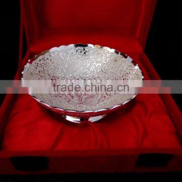 New Design Silver Plated Brass Bowl for Home Decoration, Wedding Gift and Return Gift photo-2