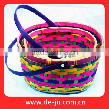 Banneton Oval Bamboo Fruit Camping Basket