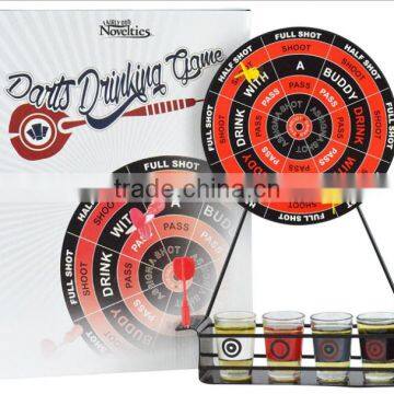 Party Funny Dart Drinking Game Toy, 4 Shot Glass Dart Drinking Game Set, Event Party Table Game Set For Wholesale