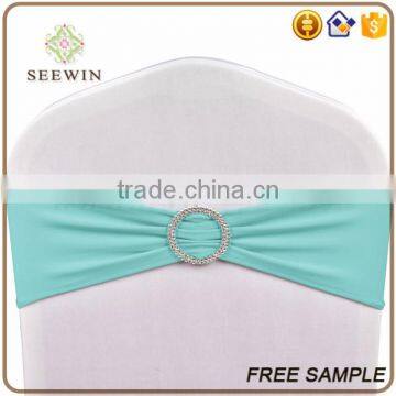 Plaid Colorful Ruffle Chair Sash Band With Plastic Buckle Set photo-3