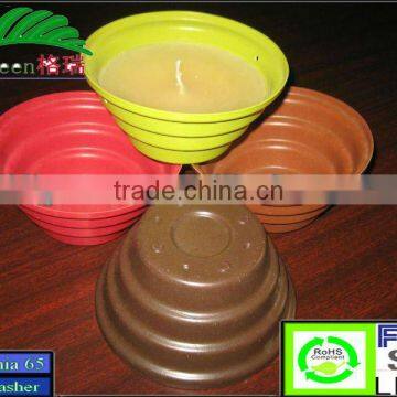 Plant fibre eco-friendly biodegrade cheap set candle holder