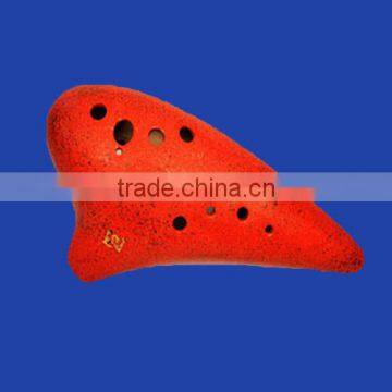 12 Hole G Major Bass Glazed Ocarina