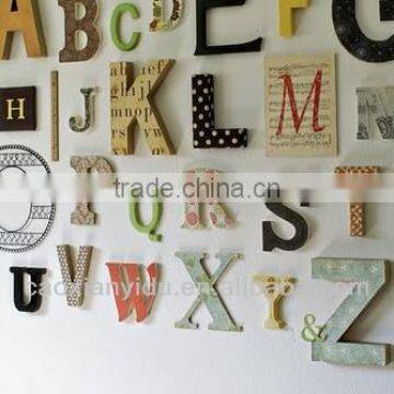 Wooden Decorative Alphabet Gold Letter High Quality 2013 Hot Sell