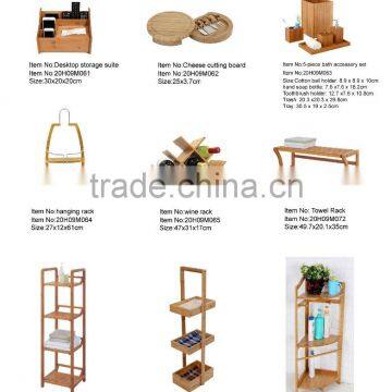 3-Tier Corner Bamboo Bathroom Storage Shelf photo-5