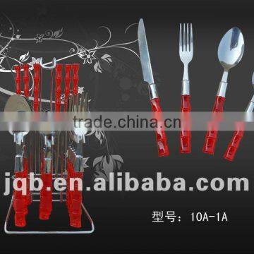 24pcs Hanging Flatware Set with PVC box