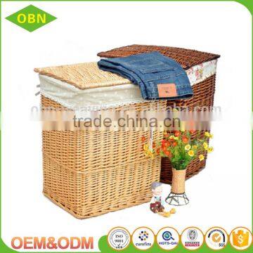 Hot sale handmade dirty laundry baskets wholesale laundry hamper