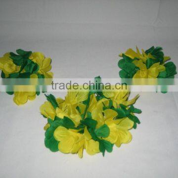 Hot Sale Cheap Customized Sports Fans Polyester Necklace/wreath, Flower Lei, Hawaii Flower Chain photo-4