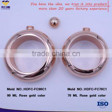 OEM ODM FDA Pass 2.4 oz Stainless Steel Round Hip Flask photo-3