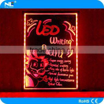 2016 new design led writing board of outdoor advertsing board