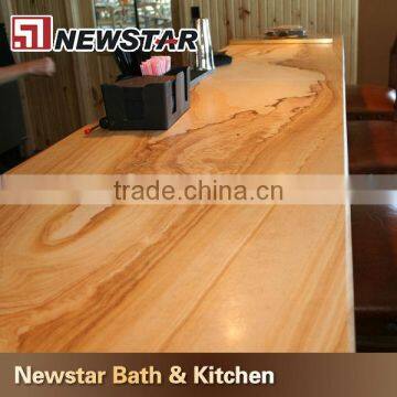 Made in China beautiful yellow sandstone countertop