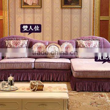 M8010 Arabic Traditional L Shape Corner Sofa in Fabric From China Foshan Furniture photo-5