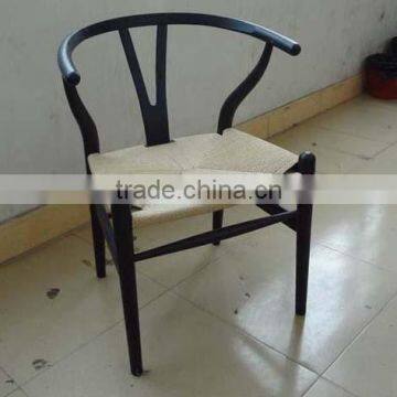 Aluminum frame Wegner Y Chair suitable for outdoor