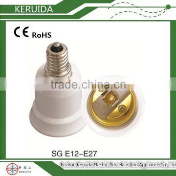 E12-E27 ceramic universal lampholder adaptor/adapter lampholder