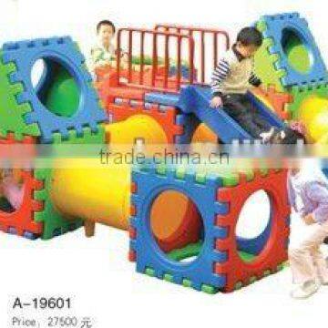 Kid cheap indoor plastic link building blocks toys(A-19601)