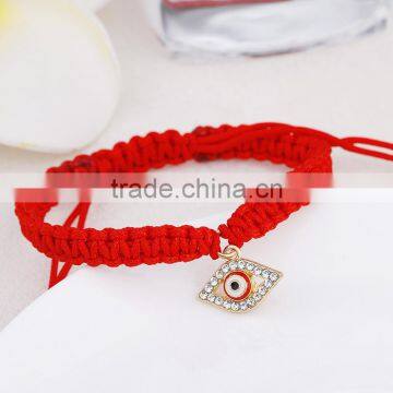 Rhinestone Evil Eye Charm Macrame Bracelet Personalized Frendship Bracelet for Promotion Gifts photo-4