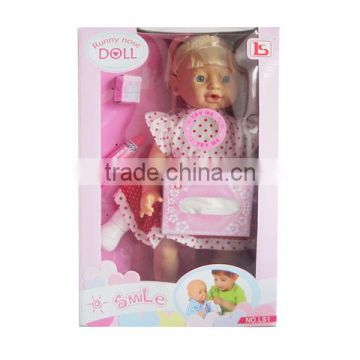 snorty function plastic lovely small plastic baby doll with EN71