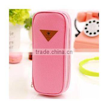 China Suppliers Cheap Canvas Pencil Case School Pencil Box With Zipper photo-3