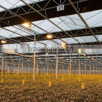 Good Quality Multi Span Polycarbonate Flower Greenhouse With Shading System and Growing Lighting System photo-2