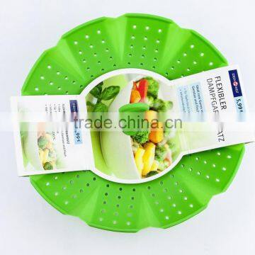 11002 Silicone Foldable Vegetable Steamer Filter photo-6