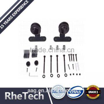 Carbon Steel Powder Coating Sliding Door Roller And Track Anti Jump Wooden Door Stop Hardware photo-2