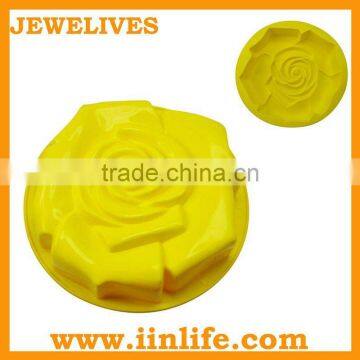 Big yellow rose silicone molds moldes de pedra de borracha de silicone