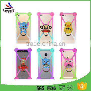 Lottie Cute Cartoon Silicone Universal Cell Phone Holster Cases Suitable for 3.5-6 Inch Phone Model For Silicone Phone Cover photo-3