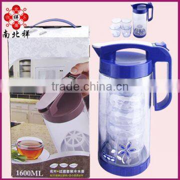 China Factory 1800ml Transparent Water Pitcher Plastic With Lid