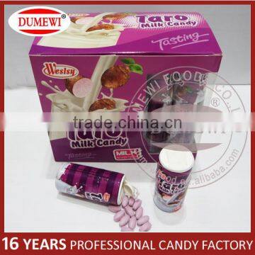 Halal Certificated Confectionery Slice Taro Bulk Candy Milk