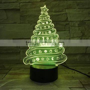 UCHOME 3d Illusion Lamp Christmas Tree Hot Selling Lamp